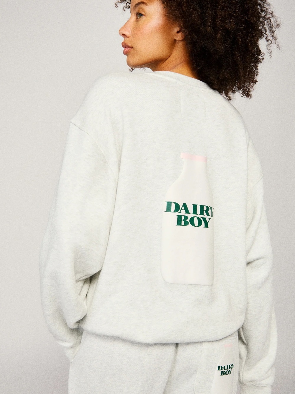 Dairy Boy Milk Bottle Crewneck size M